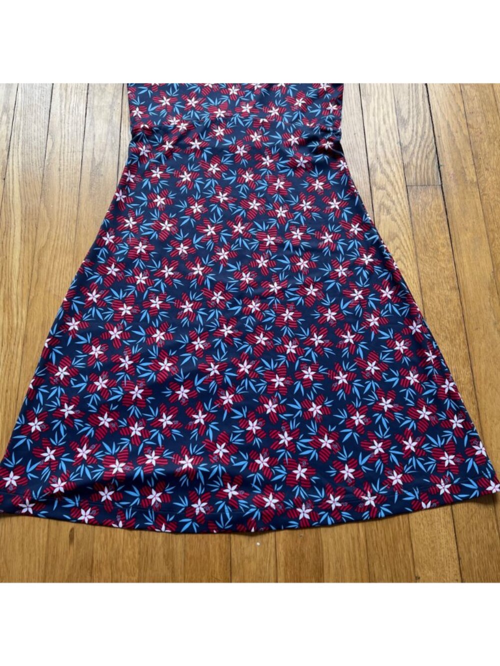 Columbia Sportswear Size XS Nocturnal Hibiscustripe Floral PFG Freezer III Dress - Picture 5 of 16